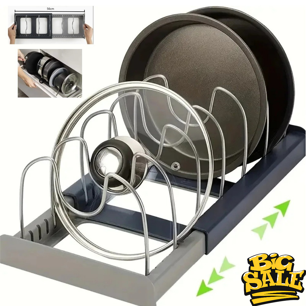 Kitchen Appliances Cabinet - Expandable Stainless Kitchen Cabinet Organizers,with 6