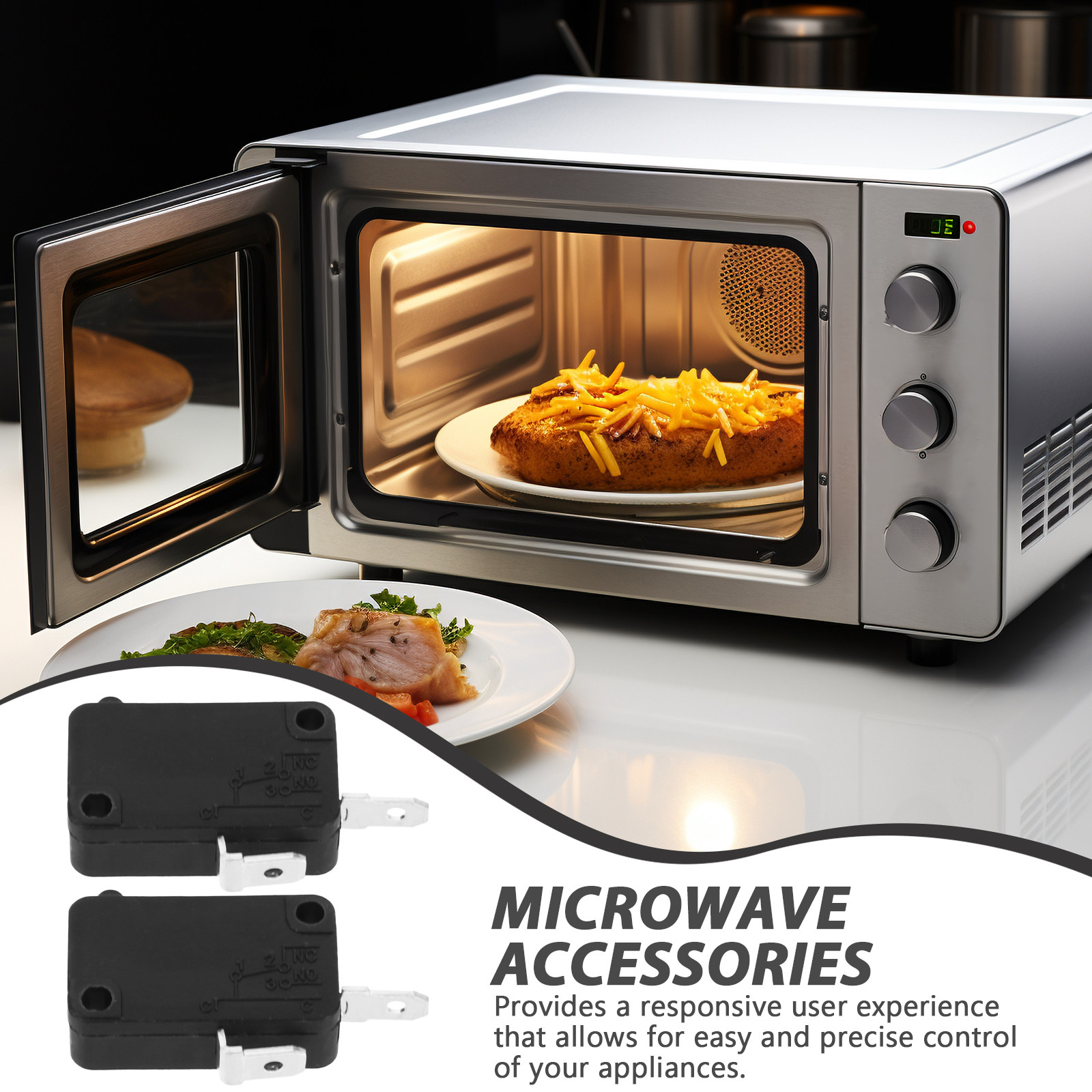 2Pcs Micro Switch Normally Ope - đánh giá và giá Microwave Oven