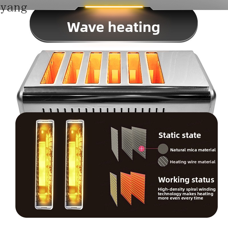 YJQ commercial four-piece toas - đánh giá và giá Toaster