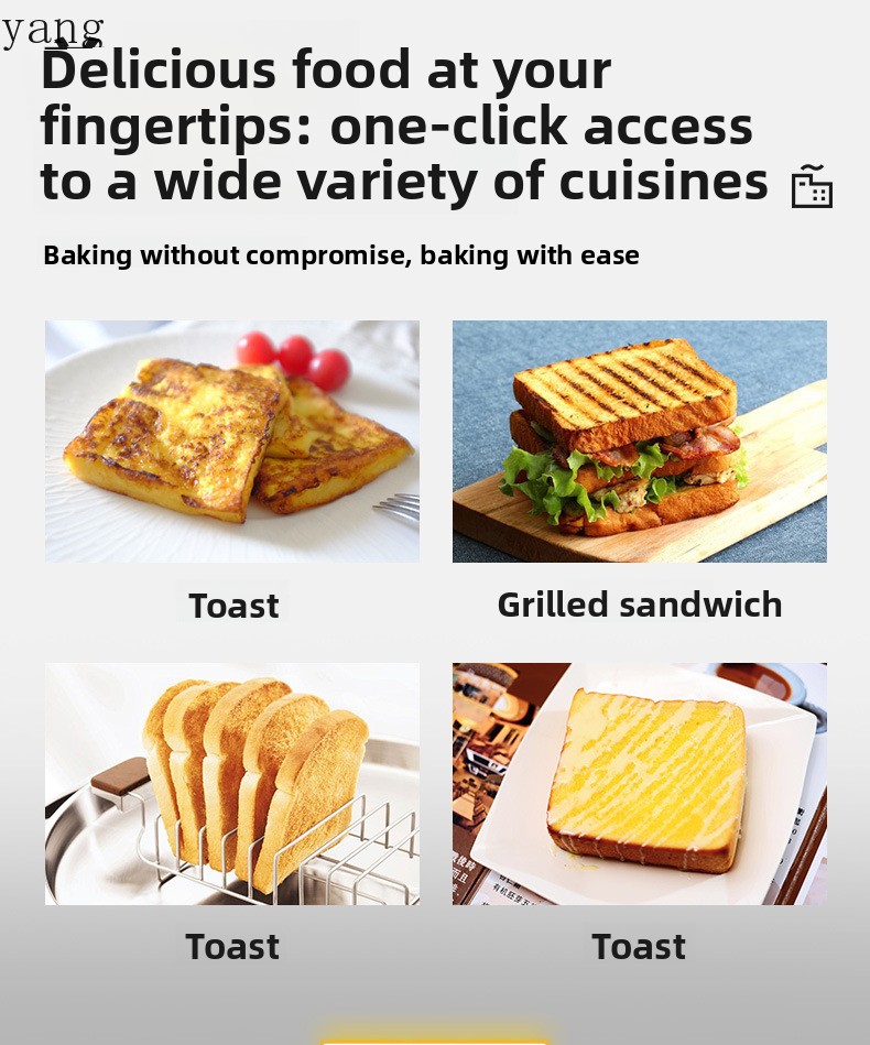 YJQ commercial four-piece toas - đánh giá và giá Toaster